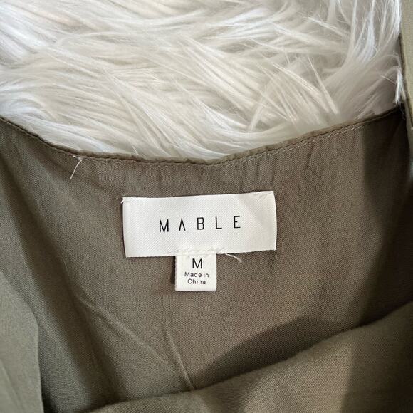 Mable Tiered Ruffle Sleeveless Mini Dress In Dusty Sage - Picture 4 of 10